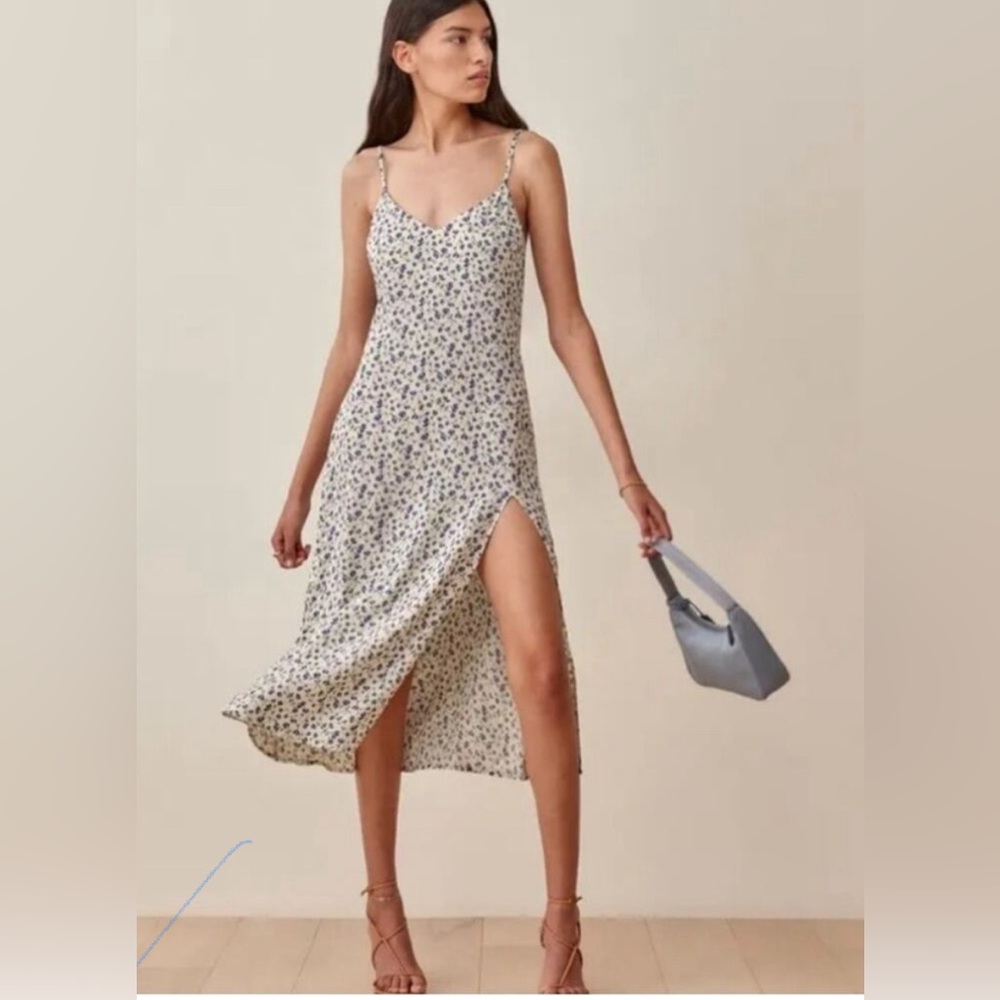 Reformation Crimini midi slip dress